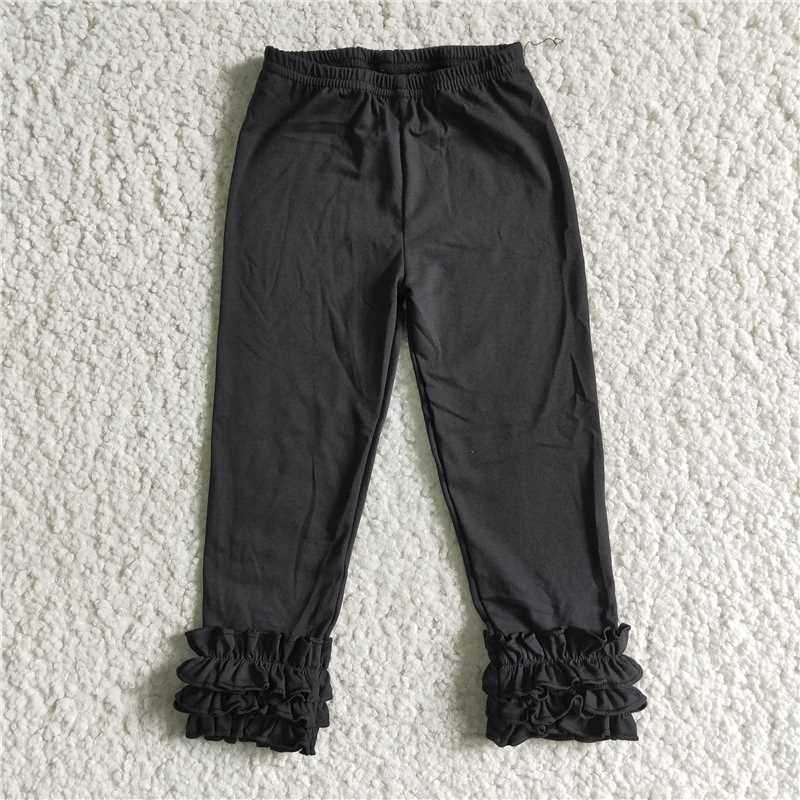 E3-26 Sibling Kids Baby Girls Cotton Icing Ruffle Legging Pants