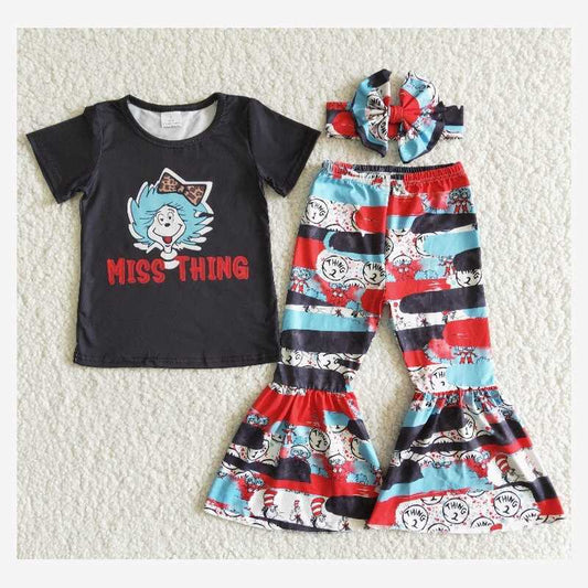 E6-12 Miss Thing Dr pants sets can choose headband here