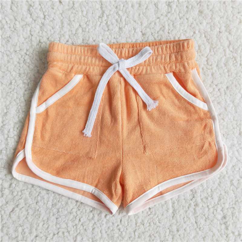 B0-25 Baby girls summer sports design shorts 12