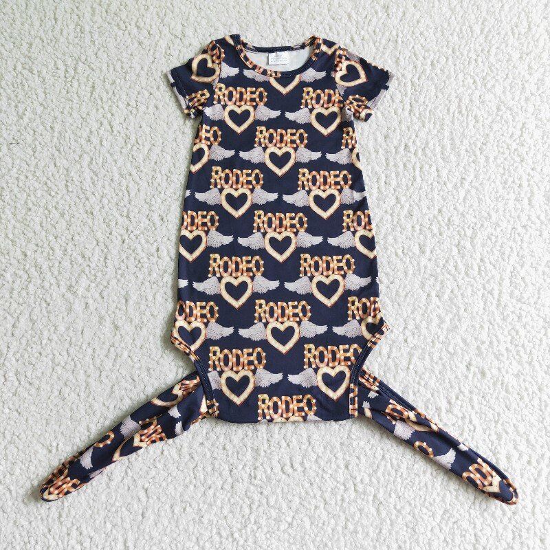 NB0006 Baby newborn western rodeo gown