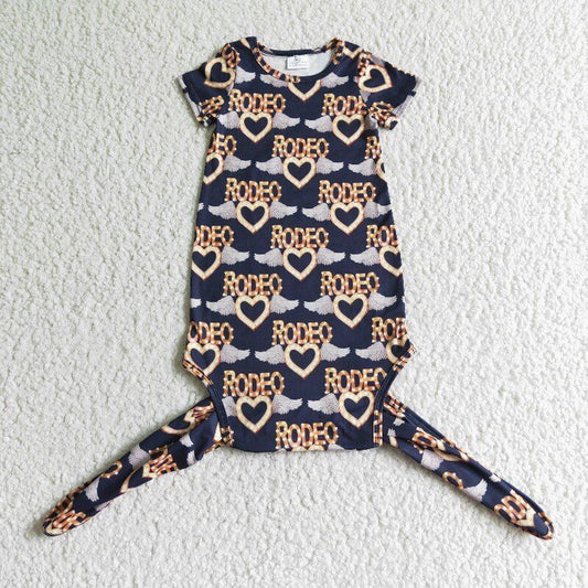 NB0006  Baby newborn western rodeo gown