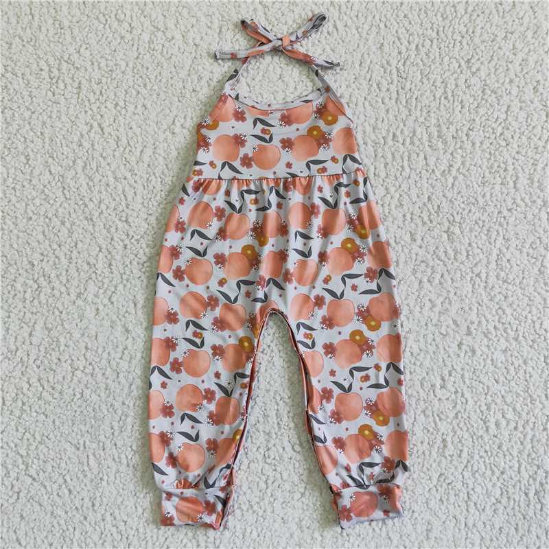 SR0052 Baby girls orange Jumpsuits