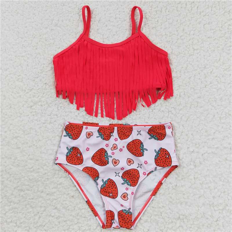 S0148 Baby Girls Princess Blue Two pieces Swimsuits