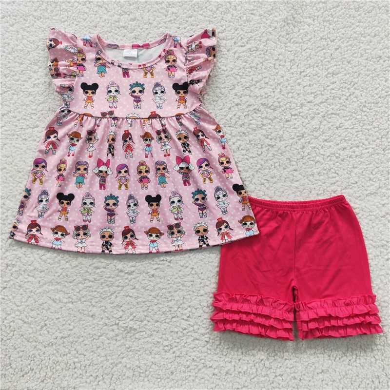 Lovely girls soft shorts set