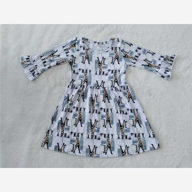9.22 RTS NO MOQ(In stock)G2-16-1. [ Baby Girls Winter Dress Black lettering long sleeve dress