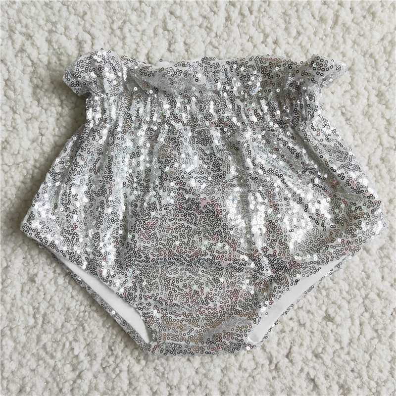 D5-9 Sequin silver soft baby bummie