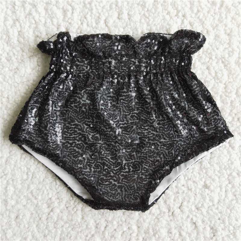 D5-9-1 Sequin silver soft baby bummie