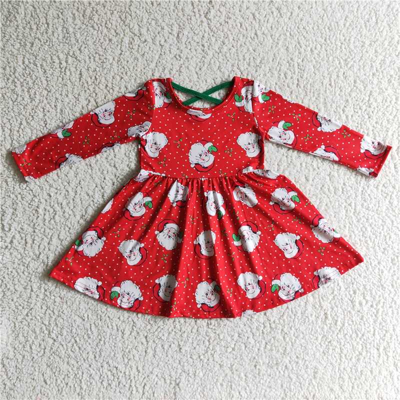6 C10-18 Christmas santa dresses