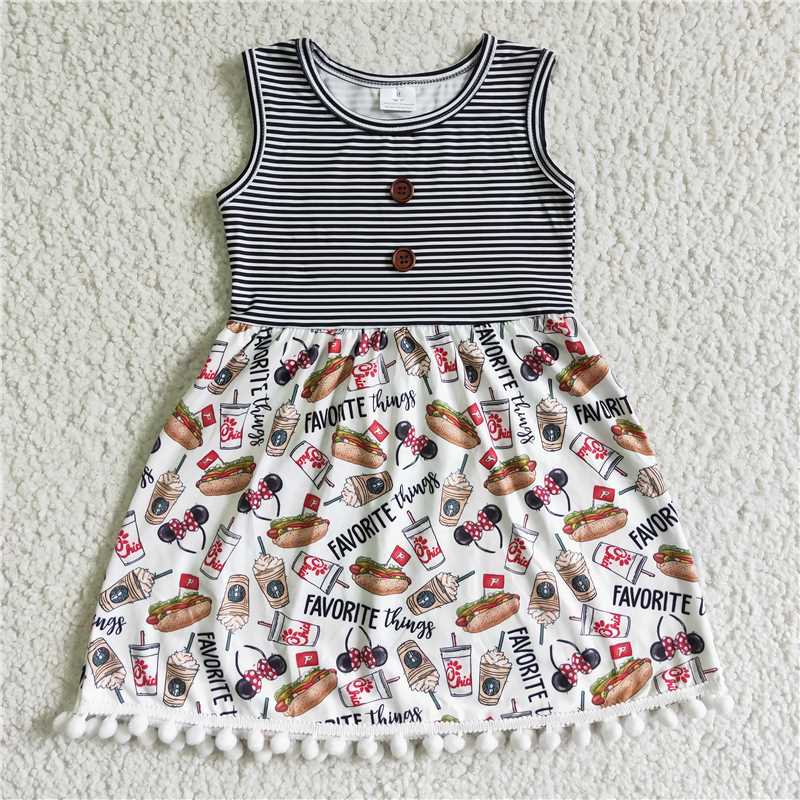 GSD0110 Favorite things sleeveless girls summer dresses