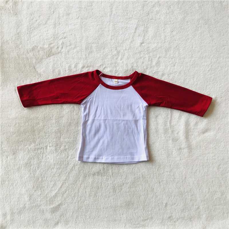 10.13 RTS NO MOQ (In stock)G4-6**/ Baby Boys Long Sleeve Top Dark red long-sleeved top