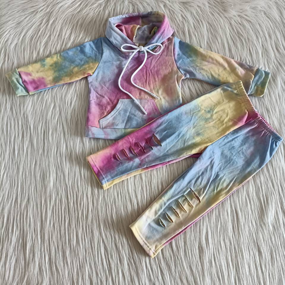 6 A25-27 Tie dye hoodie sets 4