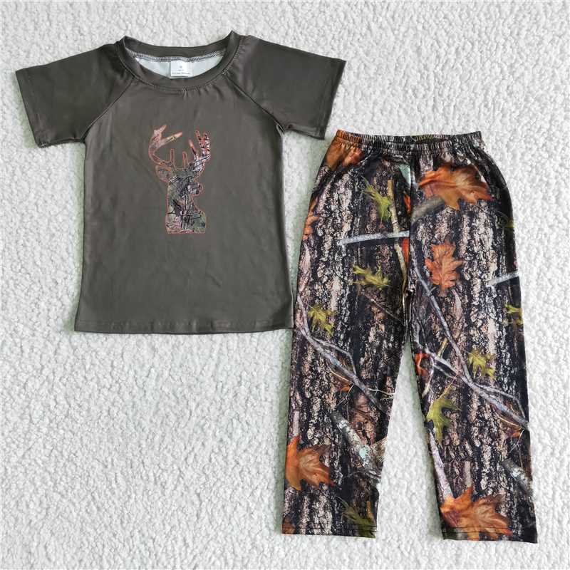 A1-11 Camo deer pants sets for boys