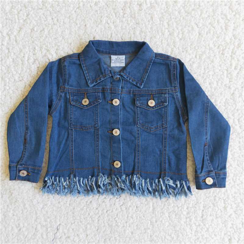6 B1-39 Denim ruffle jacket