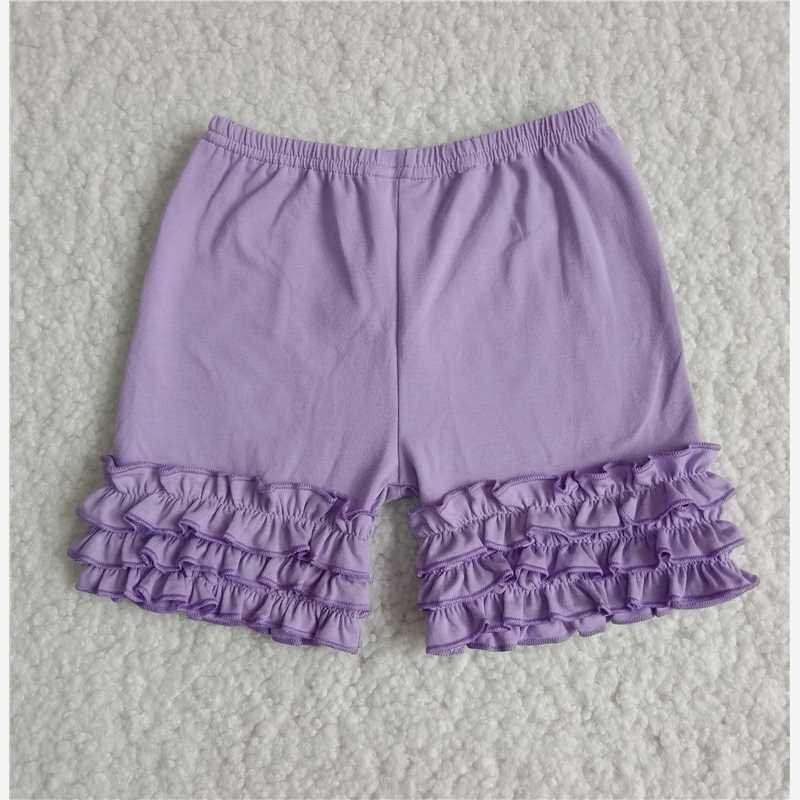 C14-5 Lavender icing ruffle shorts