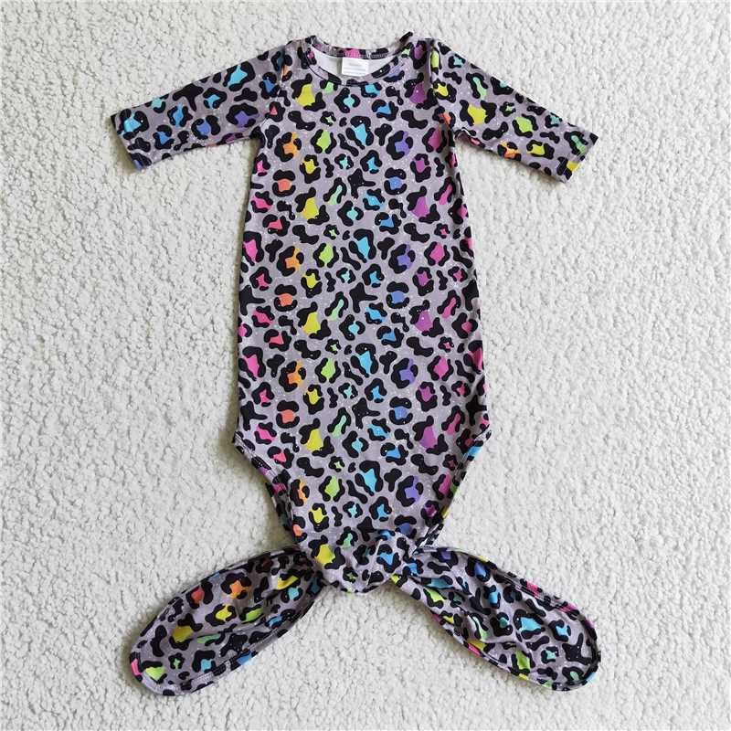 NB0014 Short sleeves floral horse rodeo western baby gown