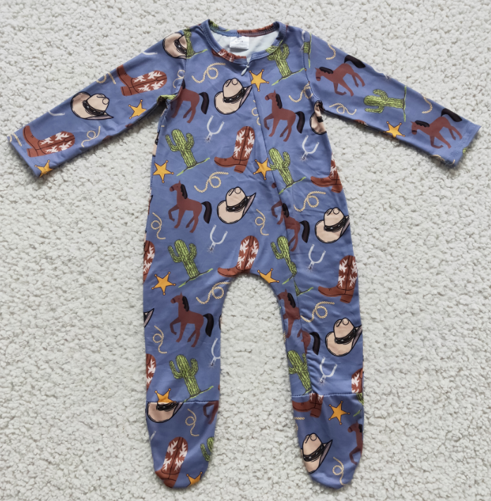 RTS LR0230 Horse hat, cactus boots, long-sleeved jumpsuit