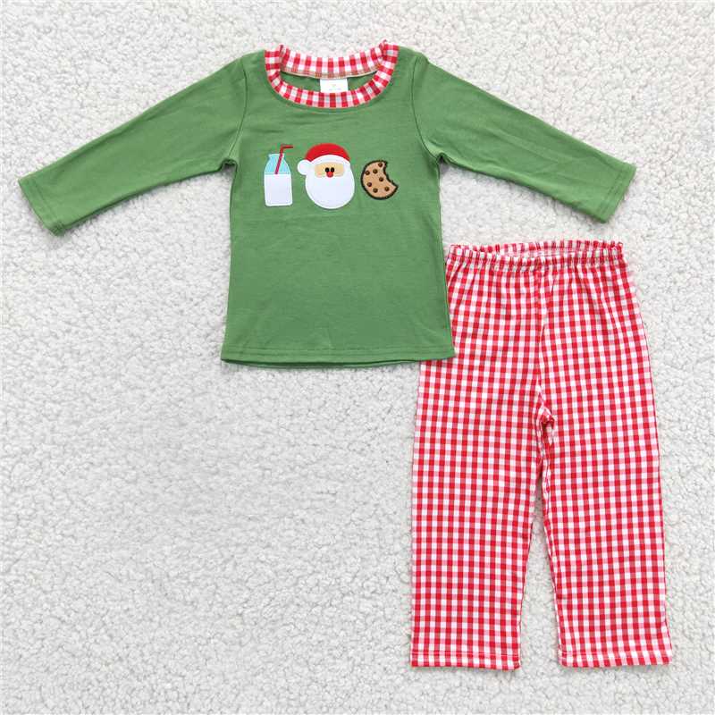 USA Shop (in stock) BLP0147 Baby Boys Christmas Santa Cookie Pants Clothes Sets