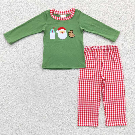 USA Shop (in stock) BLP0147 Baby Boys Christmas Santa Cookie Pants Clothes Sets