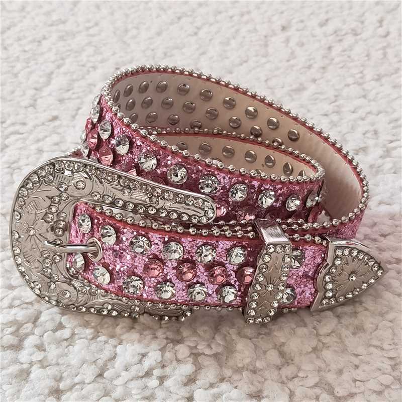 GB0004 Pink diamond belt