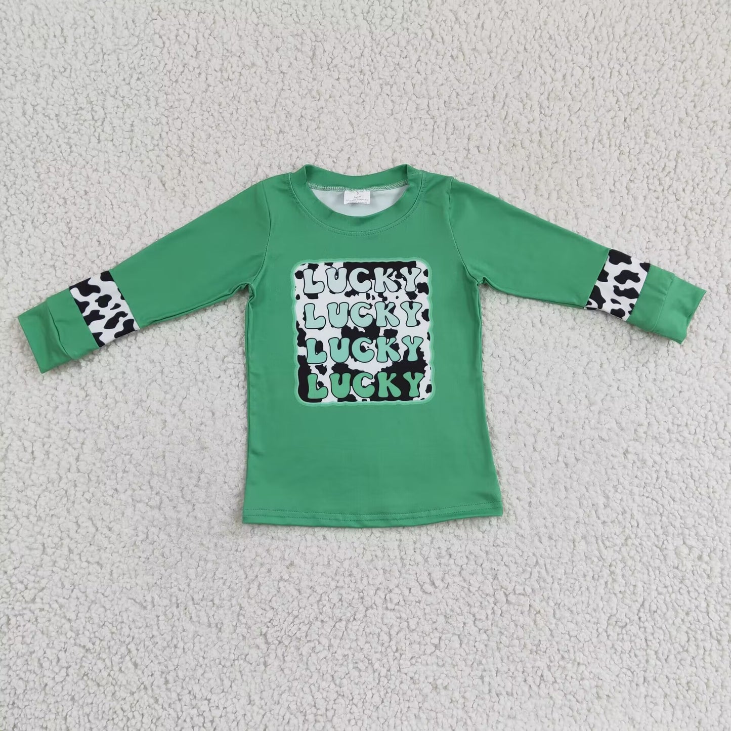 GT0081 Baby Girls Boys Lucky St Patrick Long Sleeve shirts tops