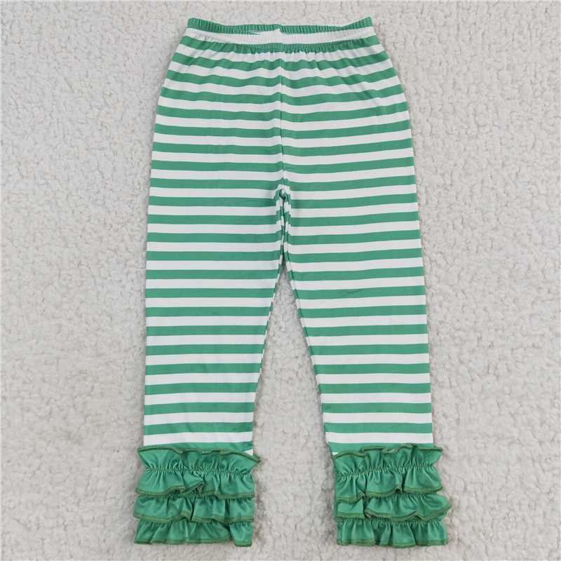 Baby Girls Lace Stripe Pants & Christmas Drawstring Pants
