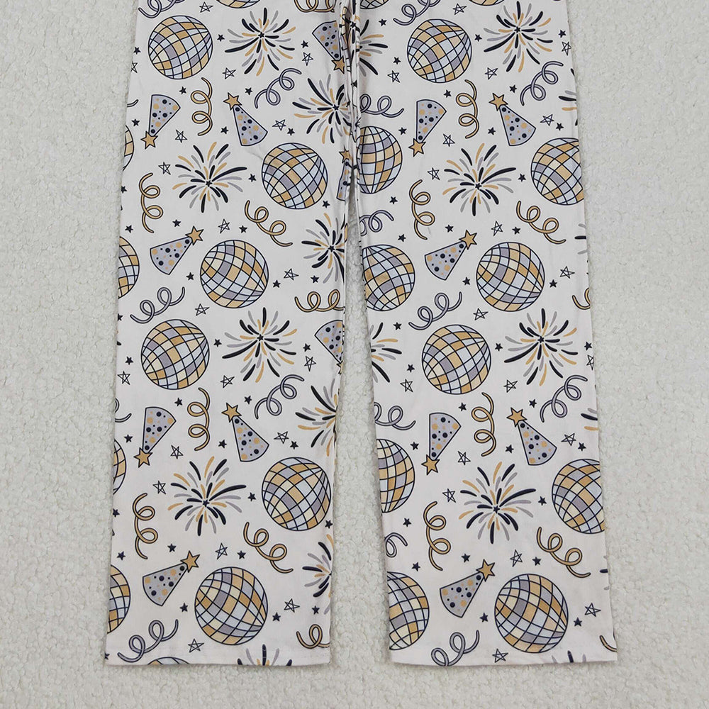 RTS NO MOQ (In stock)P0792 Adult Women's Pants New Years Disco Lounge Pants Wear Comfortable Stretchy High Waist Trousers for Party Clubbing