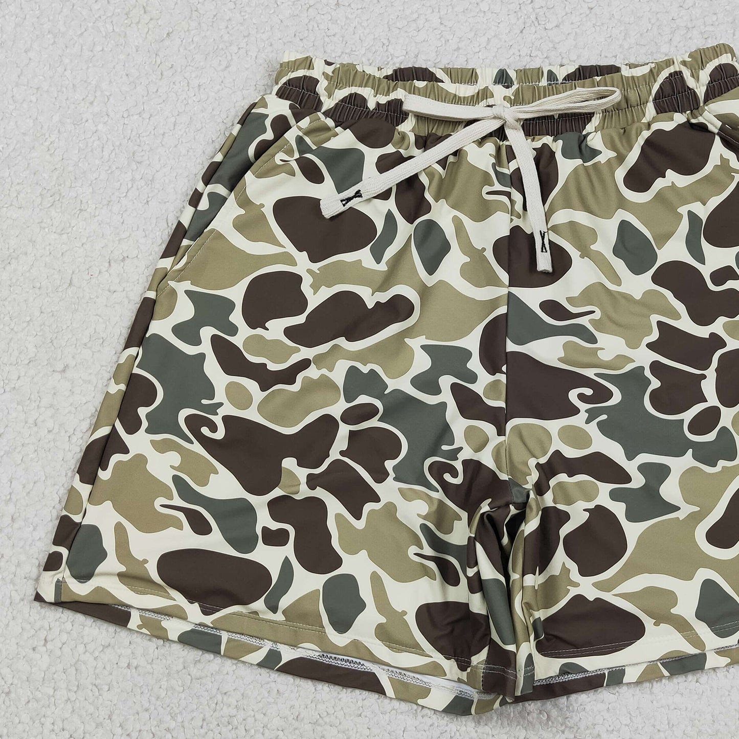 S0474 RTS NO MOQ (In stock )Camo summer adult men swim trunks