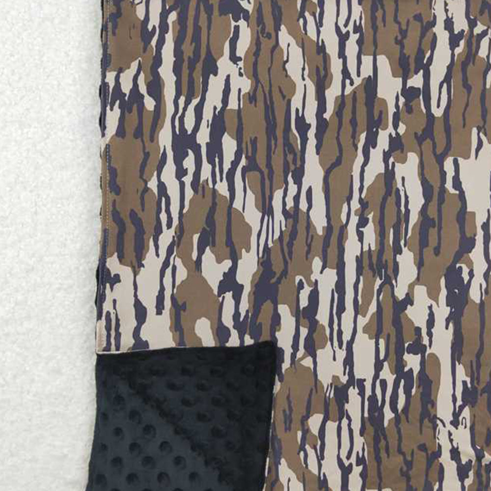 USA Shop (in stock)BL0147 RTS NO MOQ Baby Girls Boys Bottomland Camo Blanket