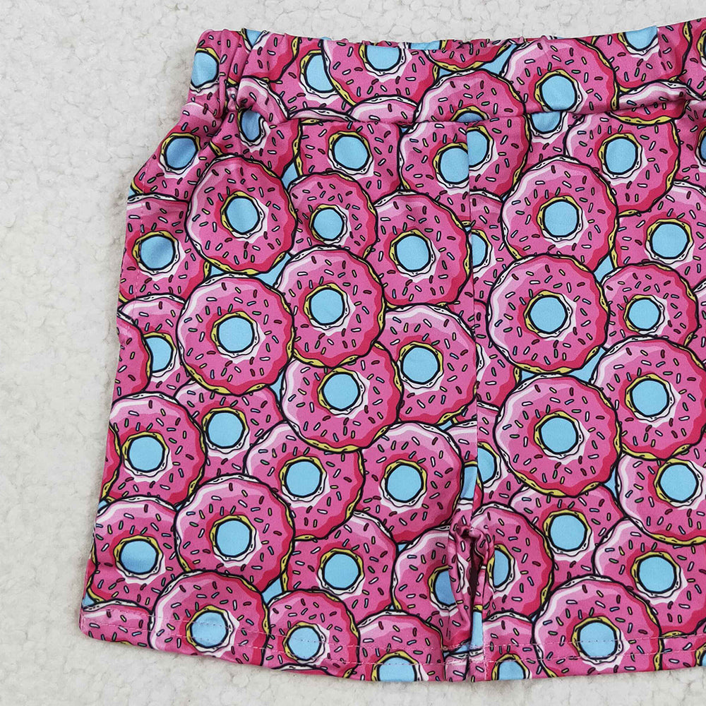 RTS NO MOQ (In stock)SS0632 Baby Girls Summer Shorts Baby Girls Pink Donuts Summer Shorts Bottom