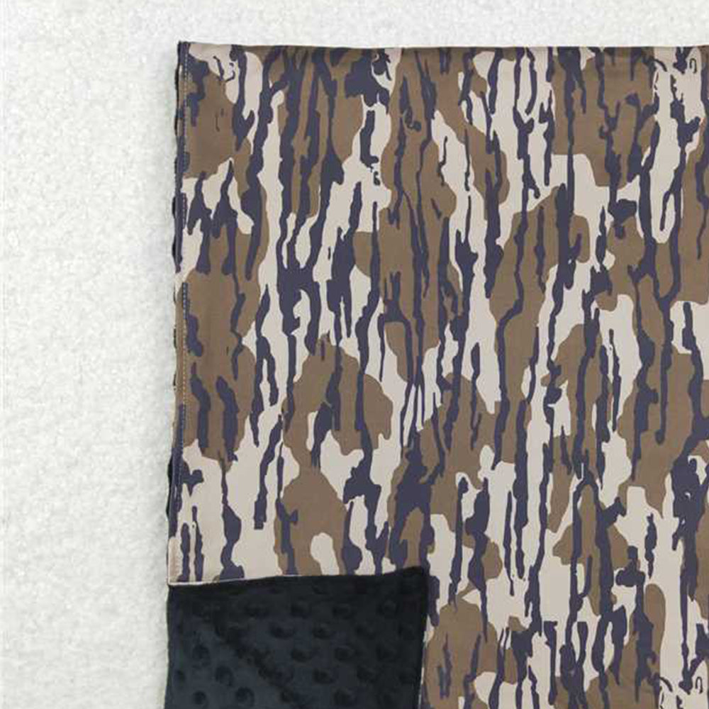 USA Shop (in stock)BL0147 RTS NO MOQ Baby Girls Boys Bottomland Camo Blanket
