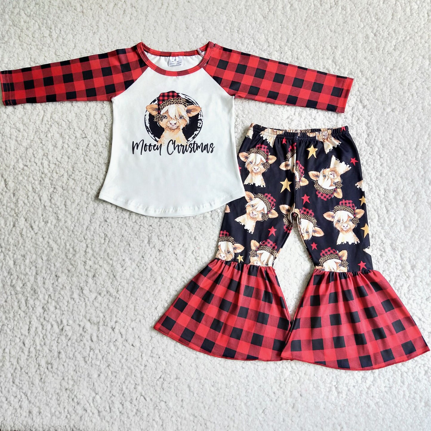 9.16 6 A7-11 Baby Girls Winter Outfits Mooey Christmas plaid girls outfits