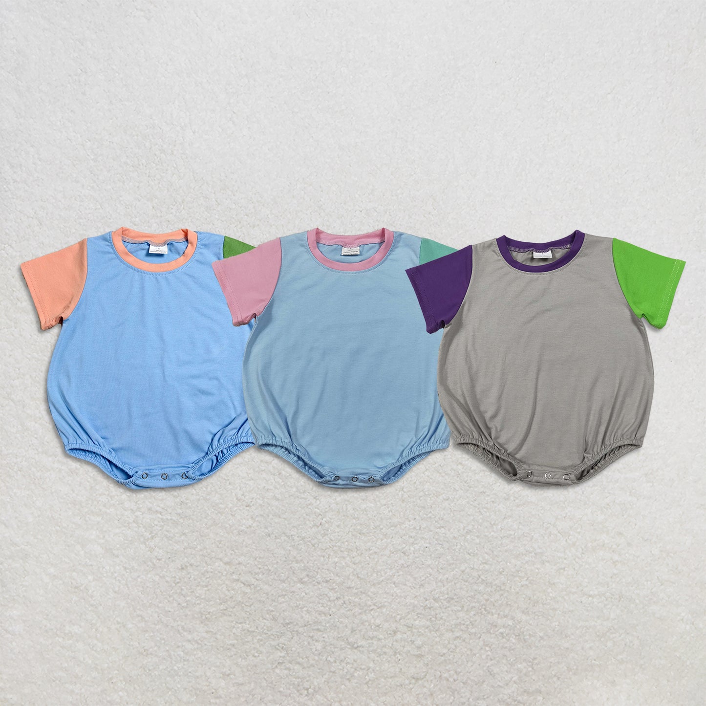 RTS Sibling short sleeves cotton baby boy summer romper