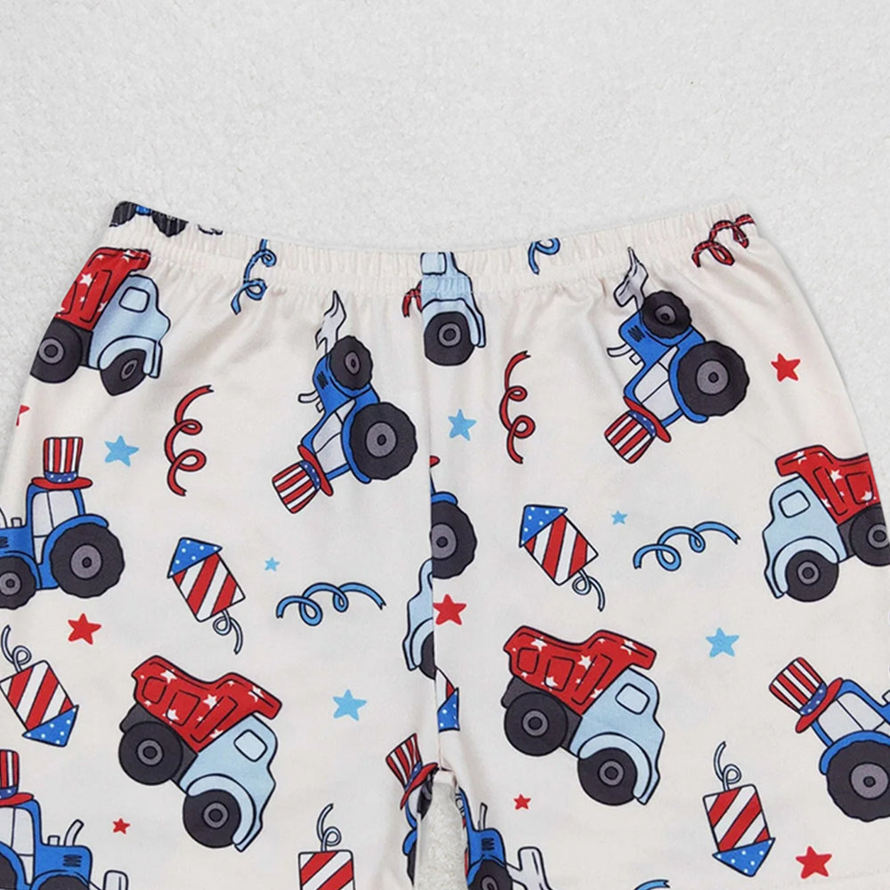 SS0257 RTS NO MOQ Baby Boys Summer Shorts Star tractor beige shorts