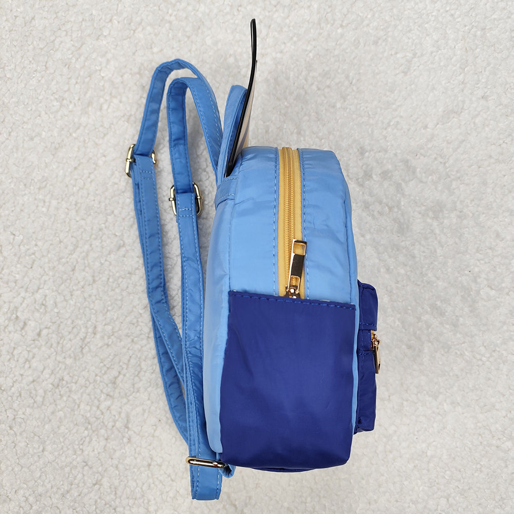 BA0281 New Rts No Moq 8-9 Days By Air Arrived it Blue Dog Print Backpack Ears Kids Baby Backpacks for Boys And Girls Cute Animal Shaped School Bag Children's Bookbag
