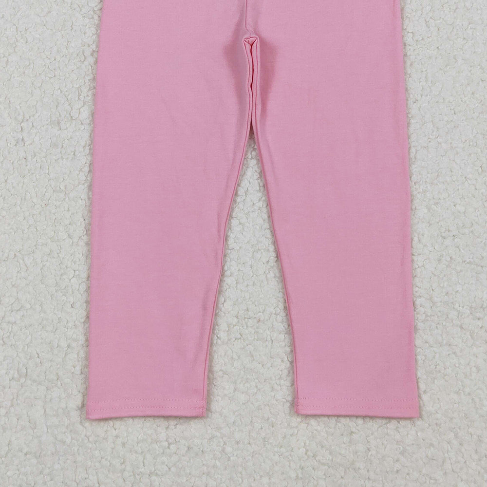 RTS NO MOQ (In stock)P0821 Baby Girls Pants Light Pink Pants for Spring Autumn Winter