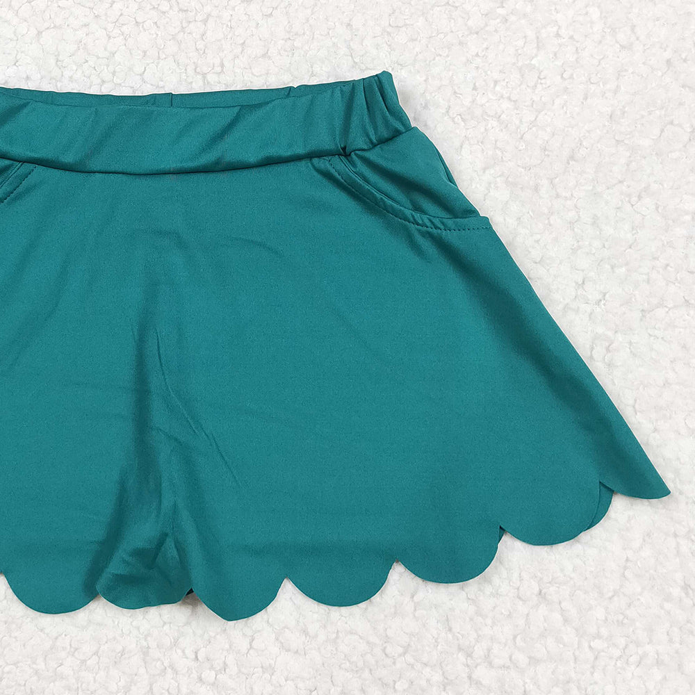7.22 GLK0077RTS NO MOQ Baby Girls Yoga Skirt baby girls clothes yoga dark green Skirts dress