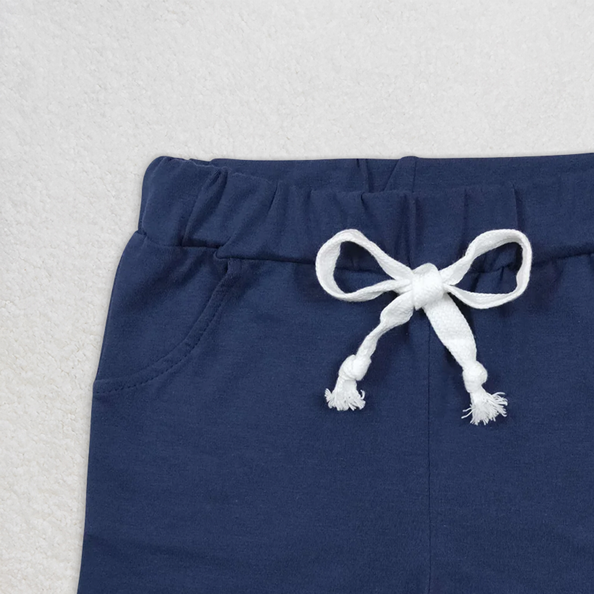 SS0136 RTS NO MOQ Baby Boys Summer Shorts Navy blue pocket shorts