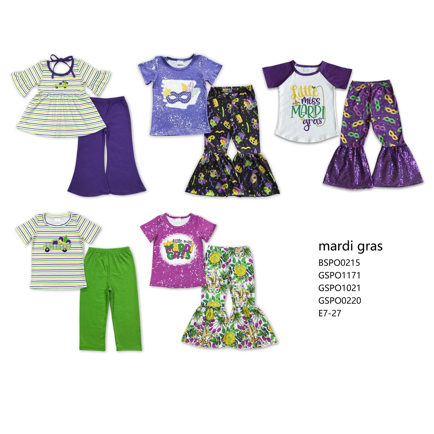 Baby Girls and Boys Masked Party Short Sleeve Long Pants Set