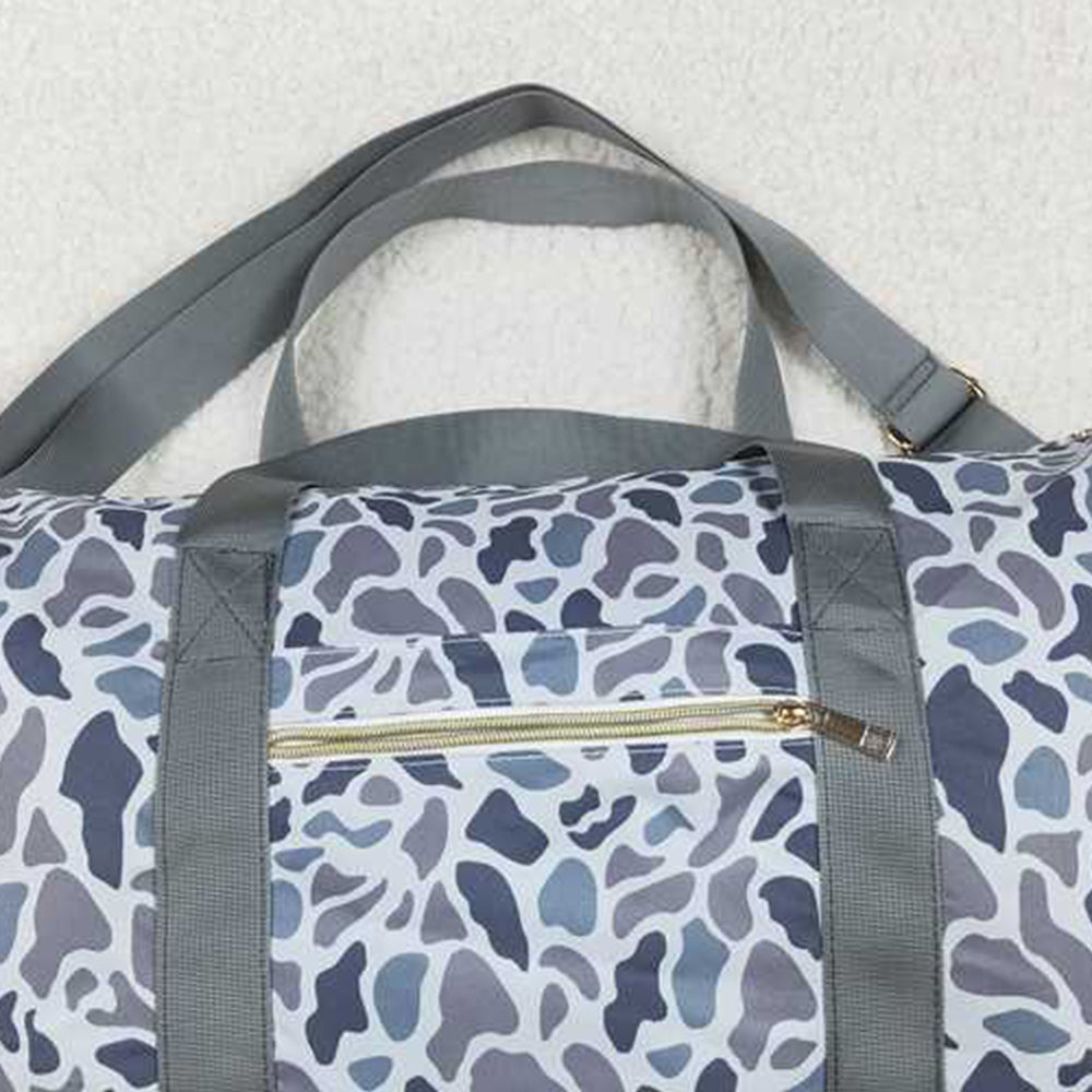 BA0262Grey Camouflage Duffel Bag Outdoor Sports Travel Weekender Bag Men's Casual Fashion Luggage