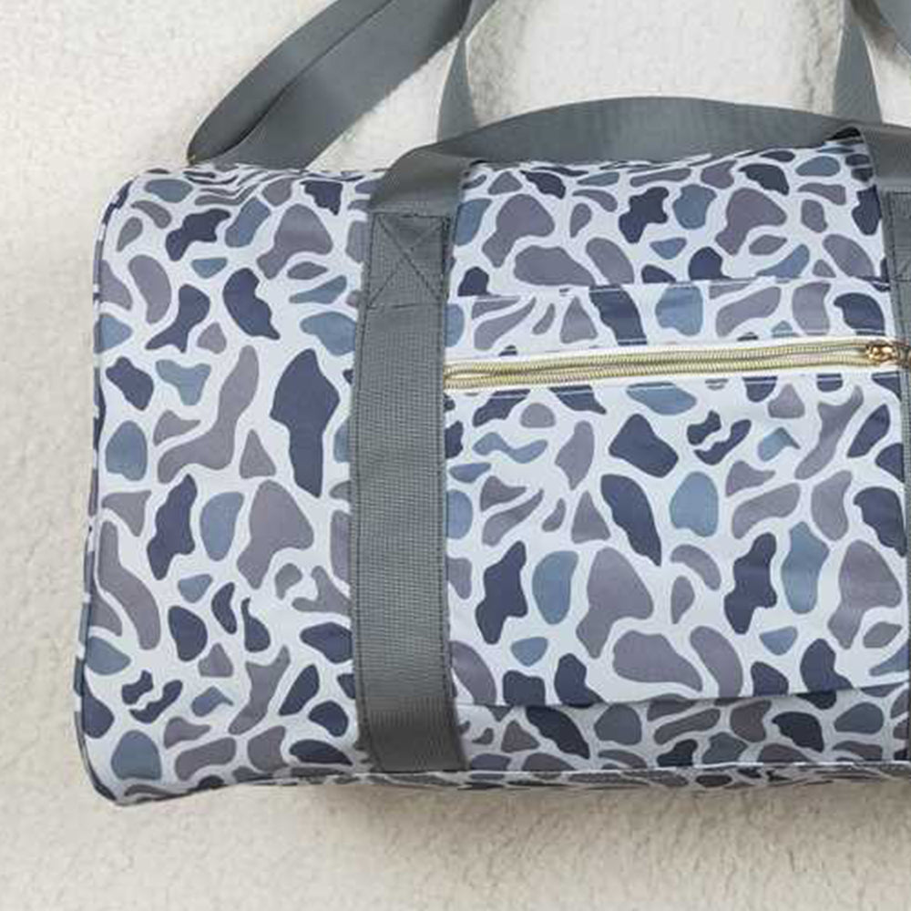 BA0262Grey Camouflage Duffel Bag Outdoor Sports Travel Weekender Bag Men's Casual Fashion Luggage