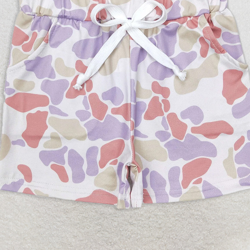 SS0142 RTS NO MOQ Baby Boys Summer Shorts Light green, blue and brown camouflage shorts