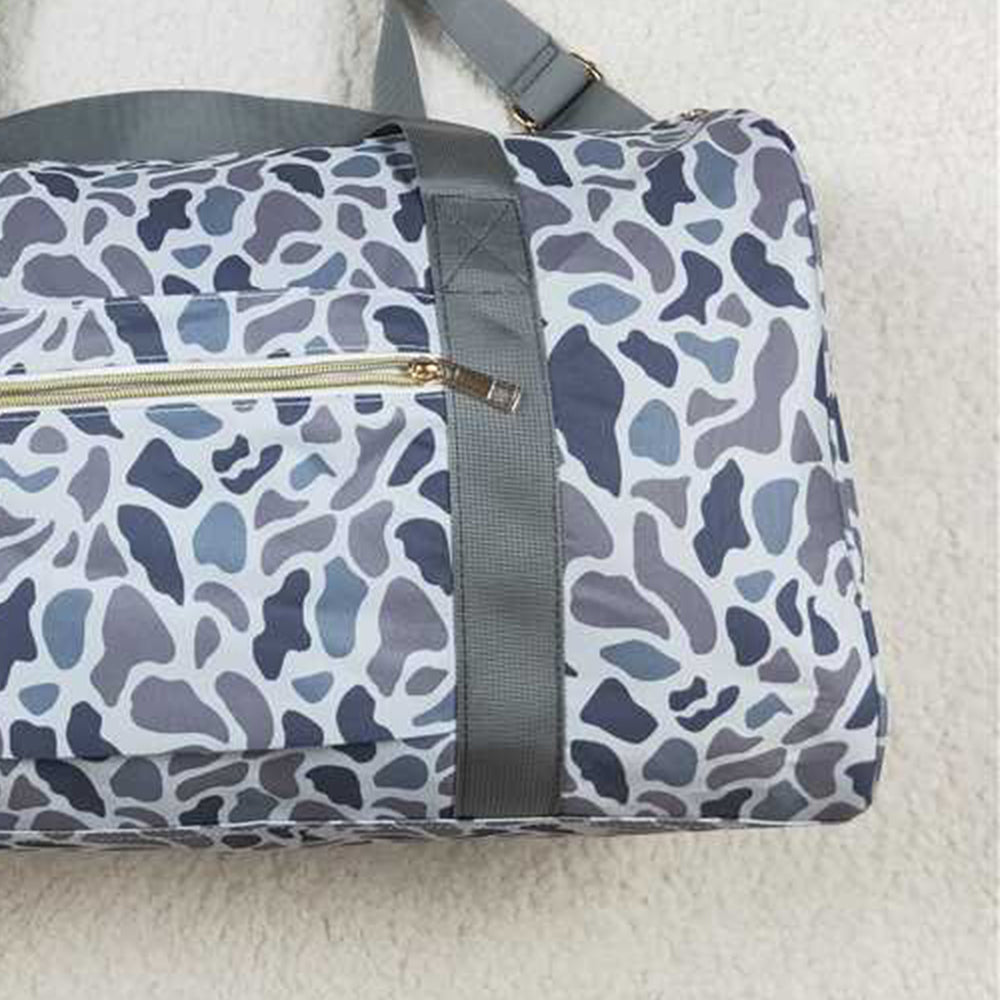 BA0262Grey Camouflage Duffel Bag Outdoor Sports Travel Weekender Bag Men's Casual Fashion Luggage
