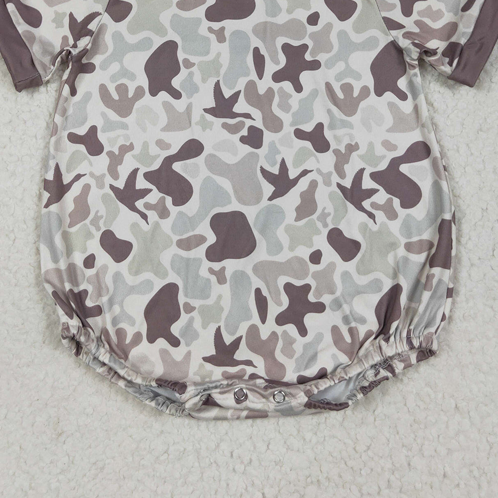 SR3141 RTS NO MOQ Baby Boys Summer Rompers Short sleeves duck camo baby boy summer romper