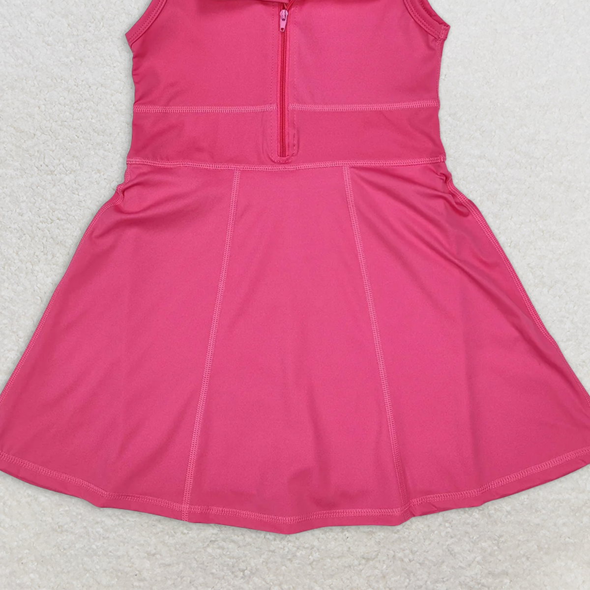 GSD1379 RTS NO MOQ Baby Girls Summer Sports Dress Baby Girls Athletic Active Wear Knee Length Dresses