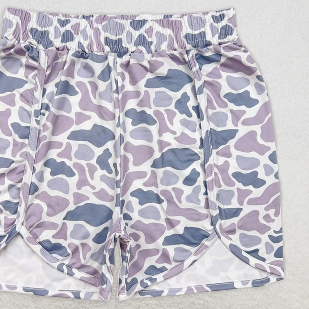 SS0363 RTS NO MOQ Adult Women's Summer Shorts Adult Women Summer Camo Bottoms Shorts