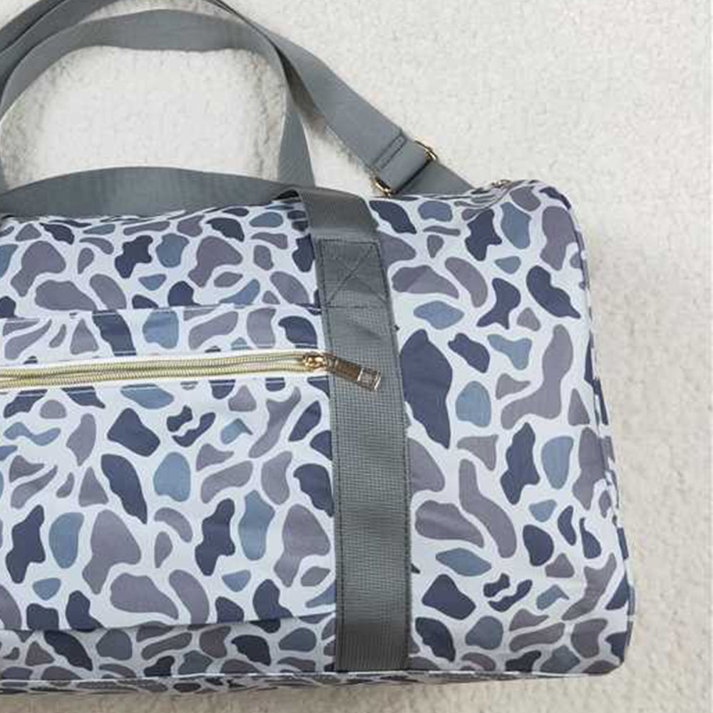 BA0262Grey Camouflage Duffel Bag Outdoor Sports Travel Weekender Bag Men's Casual Fashion Luggage