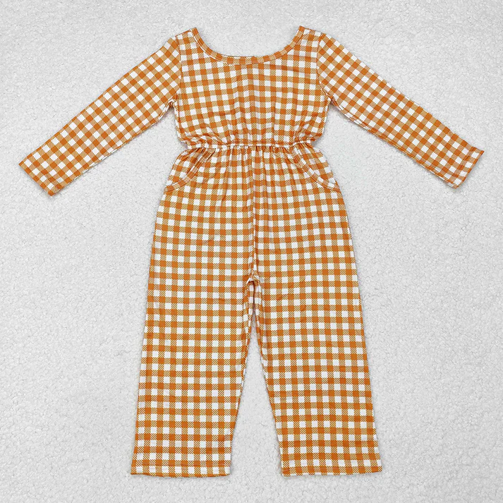Baby Girls Groovy Flowers Long Sleeve Fall Jumpsuits