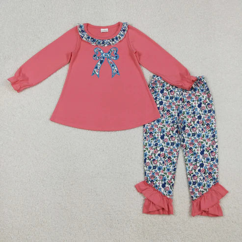 10.22 RST Sibling Baby Girls Tunic Ruffle Leggings Dresses Clothes Set