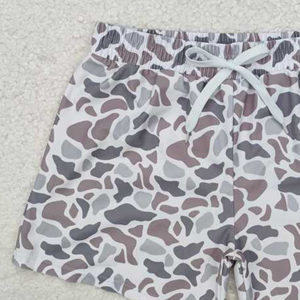 6.07 S0458 New Rts No Moq 8-9 Days By Air Arrived it Grey camo kids boys summer swim trunks