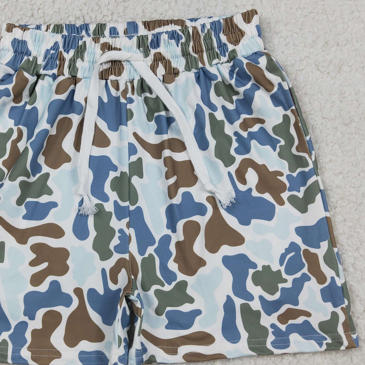 SS0873 RTS NO MOQ (In stock )Blue camo pockets kids boys summer shorts Reviews